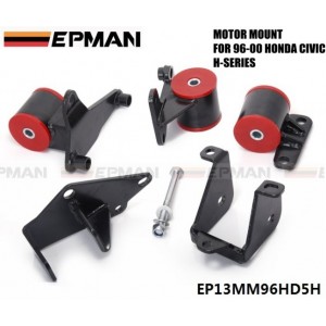 EPMAN For EK HONDA CIVIC 96 97 98 99 00 H22A/H23/H22 ENGINE MOTOR MOUNT SWAP KIT H-SERIES EP13MM96HD5H