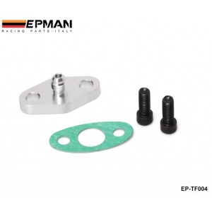 EPMAN AN4 male Aluminum Oil Drain Turbo Flange T3 T4 T04 GT40 GT55 EP-TF004