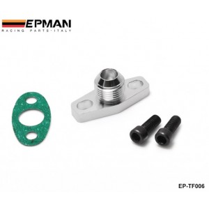 EPMAN Turbo Oil DRAIN OUTLET Flange Gasket Adapter Kit AN10 Fitting T3 T4 EP-TF006