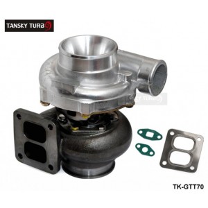 TANSKY T70 Turbocharger A/R .70 Rear A/R 0.84 T4 Twin Scroll 4" V-band Oil Cooler TK-GTT70