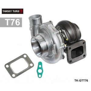 TANSKY High Performance Turbocharger T76 Compressor A/R .80 Turbine Housing A/R.81 Oil 1000hp T4 V-Band Clamp Water Cooling TK-GTT76