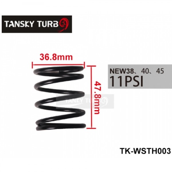 Tansky - 38MM 40MM 45MM TURBO EXTERNAL WASTEGATE WG SPRING COATED REPLACEMENT 11 PSI /0.78BAR JUST FOR TURBO SMART TK-WSTH003