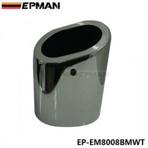 EPMAN 1Pc Chrome Stainless Steel Exhaust Muffler Tip For BMW 10-13 X1 sdrive 18i E84 EP-EM8008BMWT
