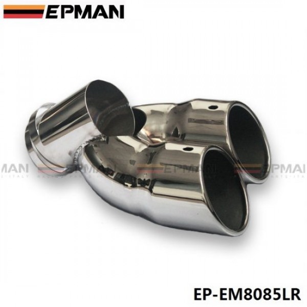 EPMAN Chrome Stainless Steel Exhaust Muffler Tip For Land Rover 07-13 Freelander2 diesel EP-EM8085LR