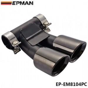 EPMAN 304 Stainless Steel Chrome Exhaust Muffler Tip For Porsche Cayman Boxster 987 08-14 EP-EM8104PC