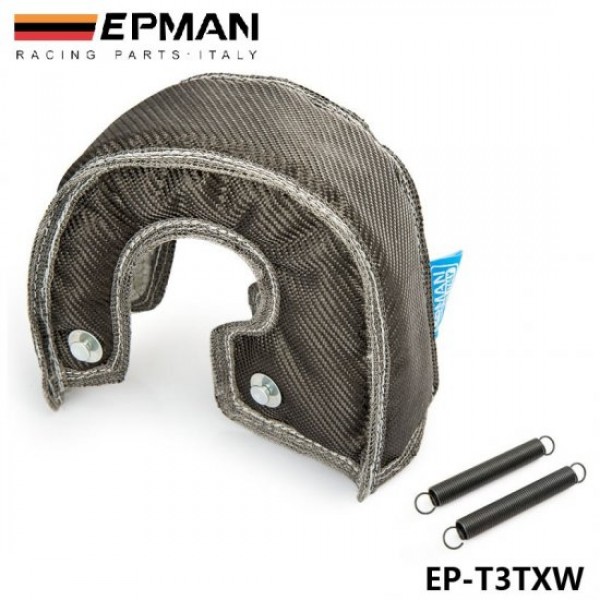 EPMAN T3 Carbon Fiber Turbo Blanket Heat Shield Cover High Performance For GT37 GT30 EP-T3TXW