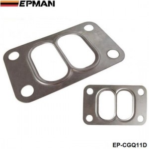 EPMAN 10PCS/LOT T3 T34 T35 T38 Twin Entry Divided Turbo Manifold Turbine Inlet Gasket 304 Stainless Steel EP-CGQ11D