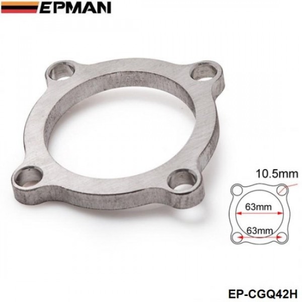EPMAN  2.5" 4 Bolt Turbo Exhaust Downpipe Flange For T3 50AR T3/T4 GT35 7252 EP-CGQ42H