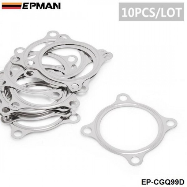 EPMAN 10PCS/PACK 2.5" 4 Bolt Turbo Downpipe Gasket Fits GT30 GT35 GT2871R GT2540R Turbocharger EP-CGQ99D