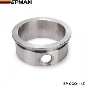EPMAN  3" V-Band Flange With Integrated O2 Bung Port, Stainless Steel ,Wideband Port EP-CGQ114Z