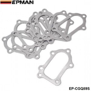 EPMAN -10PCS/LOT Aluminum Graphite Turbo to Downpipe Gasket For Toyota Celica GT4 MR2 CT26 3S-GTE EP-CGQ89S