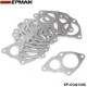 EPMAN 10PCS/PAK Aluminum Turbo to Downpipe Gasket For Mitsubishi EVO 1-3 4G63 EP-CGQ130S