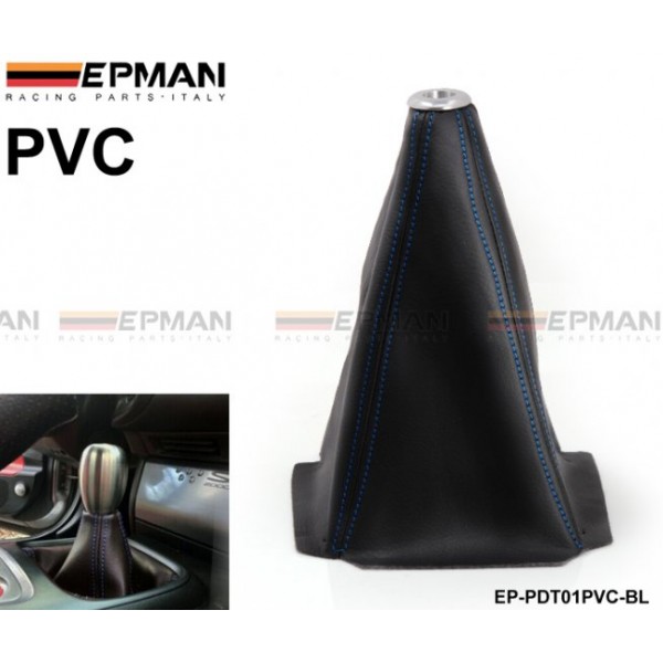 TANSKY JDM Universal Black PVC Grain Shifter Knob Boot Cover Red Yellow blue Stitching EP-PDT01PVC TANSKY JDM Universal Black PVC Grain Shifter Knob Boot Cover Red Yellow blue Stitching EP-PDT01PVC