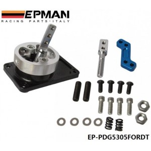 EPMAN ALUMINUM RACING SHORT THROW SHIFTER FOR 83-04 FORD MUSTANG T5 T-45 W/OD BLACK EP-PDG5305FORDT