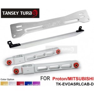 ASR Subrame Bar + BEAKS Lower Tie Bar + Rear Lower Control Arm SILVER For Mitsubishi Proton TK-EVOASRLCAB-D