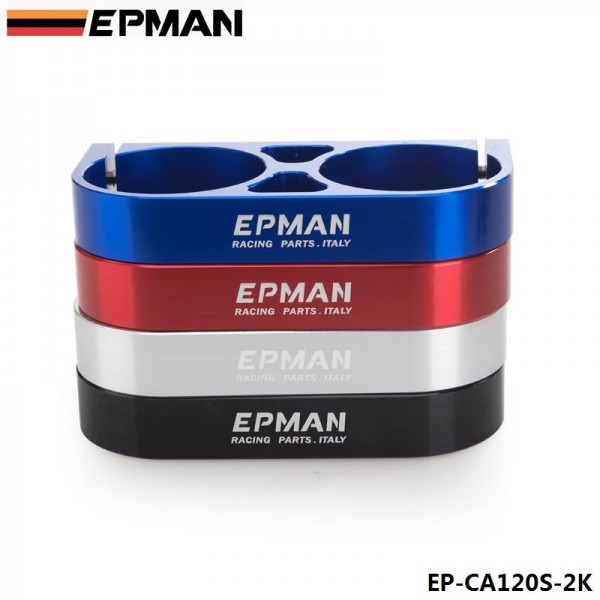 EPMAN - Dual Twin Fuel Pump Bracket Billet Assembly Outlet Manifold for 044 Fuel Pump  EP-CA120S