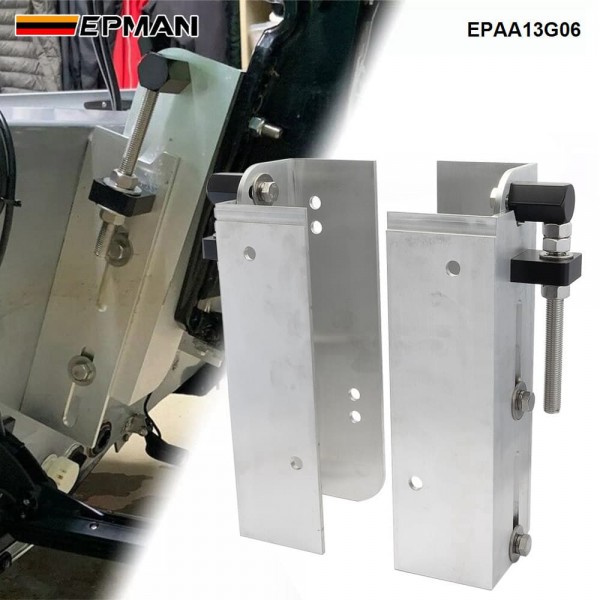 EPMAN 6" Set Back Jack Plate Power Lift Outboard Boat Motor Adjustable Aluminum Jack Plate EPAA13G06