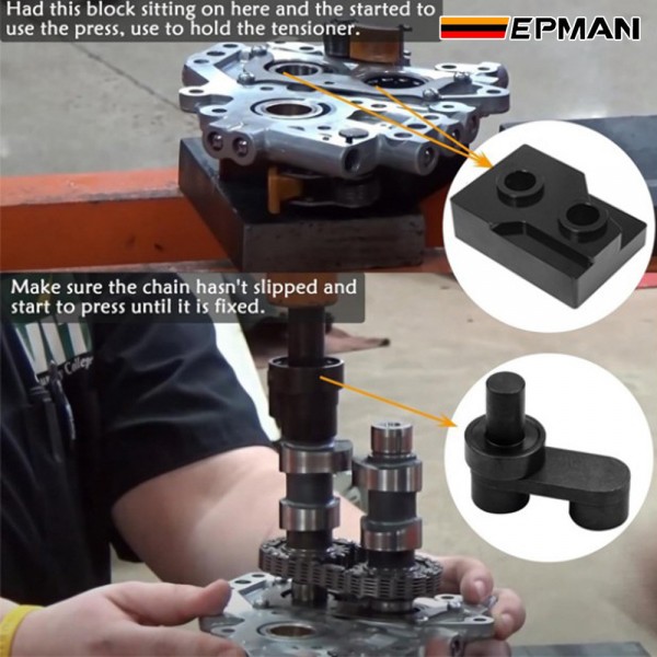 EPMAN Motorcycle Black Camshaft Bearing Remover & Installer Tools Assembly Kit for Harley Davidson Twin Cam 1999-2006 EPAA09G16 EPMAN Motorcycle Black Camshaft Bearing Remover & Installer Tools Assembly Kit for Harley Davidson Twin Cam 1999-2006 EPAA09G16