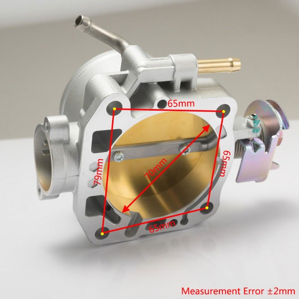 EPMAN Aluminum Silver Intake Manifold 70mm Throttle Body For Honda B16 B18 D16 F22 B20 D/B/H/F EG EK H22 EP-TB033B309