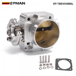 EPMAN Aluminum Intake Manifold 70mm Throttle Body Performance Billet For Mitsubishi Lancer  Evo 4 5 6 4G63 EP-TBEVO456SL