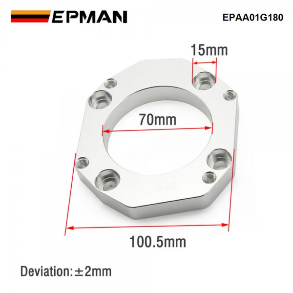 EPMAN K Series K20 K24 Throttle Body Adapter For Honda RBC 06-15 Civic Si K Swap ZDX EPAA01G180 EPMAN K Series K20 K24 Throttle Body Adapter For Honda RBC 06-15 Civic Si K Swap ZDX EPAA01G180