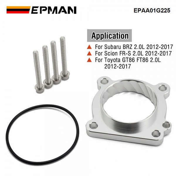 EPMAN Air Intake Throttle Body Spacer for Subaru BRZ Scion FR-S Toyota GT86 FT86 2.0L 2012-2017 Intake Manifold EPAA01G225 EPMAN Air Intake Throttle Body Spacer for Subaru BRZ Scion FR-S Toyota GT86 FT86 2.0L 2012-2017 Intake Manifold EPAA01G225