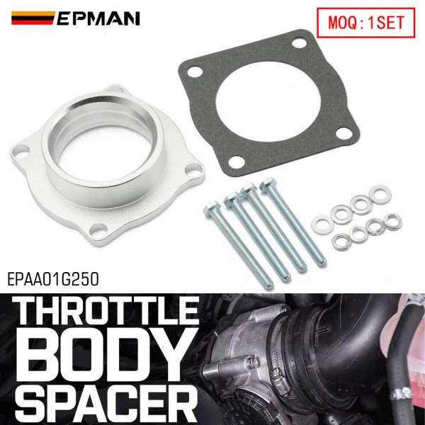EPMAN Billet Aluminum Throttle Body Spacer Fit BMW 325i E46 L6 2.5L 2001-2006 Intake Manifold EPAA01G250 EPMAN Billet Aluminum Throttle Body Spacer Fit BMW 325i E46 L6 2.5L 2001-2006 Intake Manifold EPAA01G250