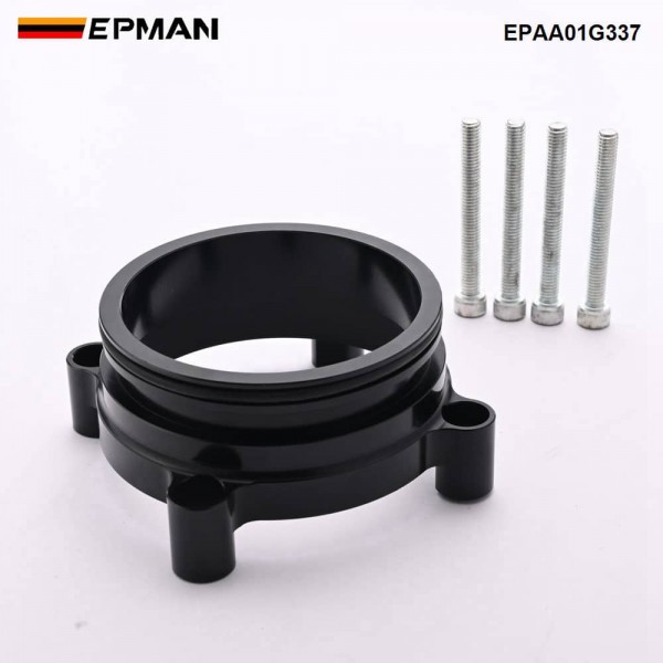 EPMAN 3 Inch to 74mm Bore Throttle Body Adapter for DBW Drive By Wire, 6061-T6 Aluminum Ferrule with O-Ring Seal Kit Including Bolts EPAA01G337