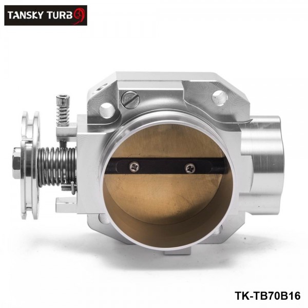 TANSKY Performance Billet 70mm Aluminum Throttle Body For Honda Civic B16 B18 Dohc SL Intake Manifold Silver TK-TB70B16