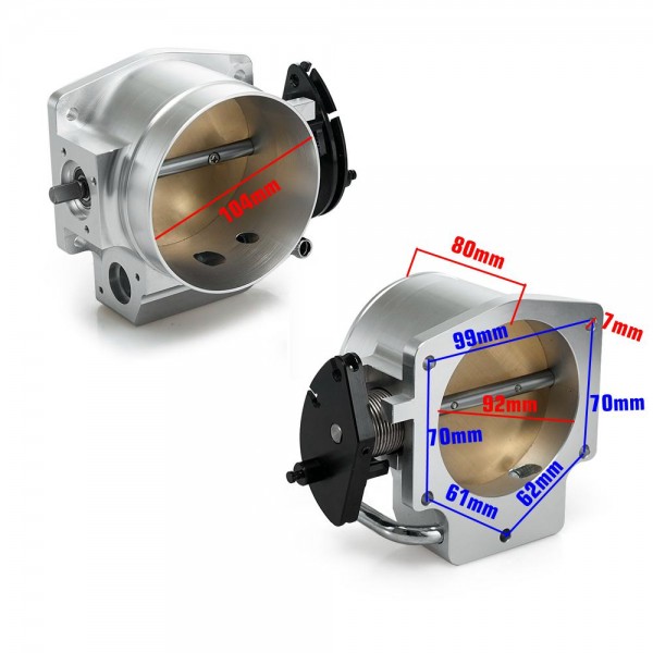 TANSKY High Flow Aluminum Intake Manifold 92mm Throttle Body Performance Billet For Chevy GM GEN III LS1 LS2 LS6 TK-TB92LS6 TANSKY High Flow Aluminum Intake Manifold 92mm Throttle Body Performance Billet For Chevy GM GEN III LS1 LS2 LS6 TK-TB92LS6