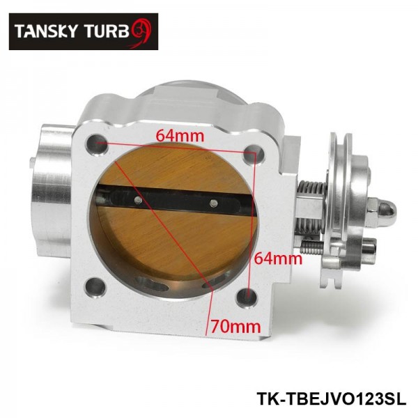 TANSKY Intake Manifold Throttle Body 70mm Sliver For Mitsubishi Lancer EVO 1 2 3 4G63 TK-TBEJVO123SL