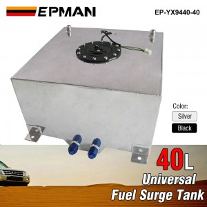 EPMAN Universal Aluminum Fuel Surge Tank System Complete Kit 40 Litre With Sensor EP-YX9440-40