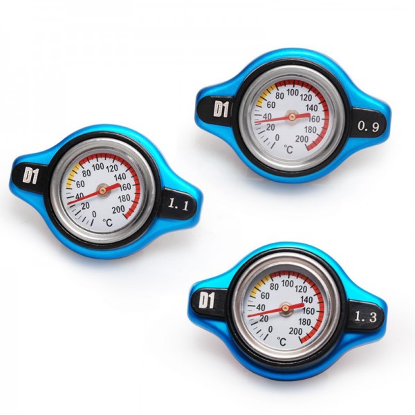 D1 Spec Racing Thermost Radiator Cap Cover + Water Temp gauge (0.9 bar/1.1bar/1.3bar) Universal Small Head D1 Spec Racing Thermost Radiator Cap Cover + Water Temp gauge (0.9 bar/1.1bar/1.3bar) Universal Small Head