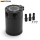 EPMAN - Racing Baffled Aluminum 2-Port / 3-Port Oil Catch Can / Tank / Air-Oil Separator Universal Black EPMAN - Racing Baffled Aluminum 2-Port / 3-Port Oil Catch Can / Tank / Air-Oil Separator Universal Black