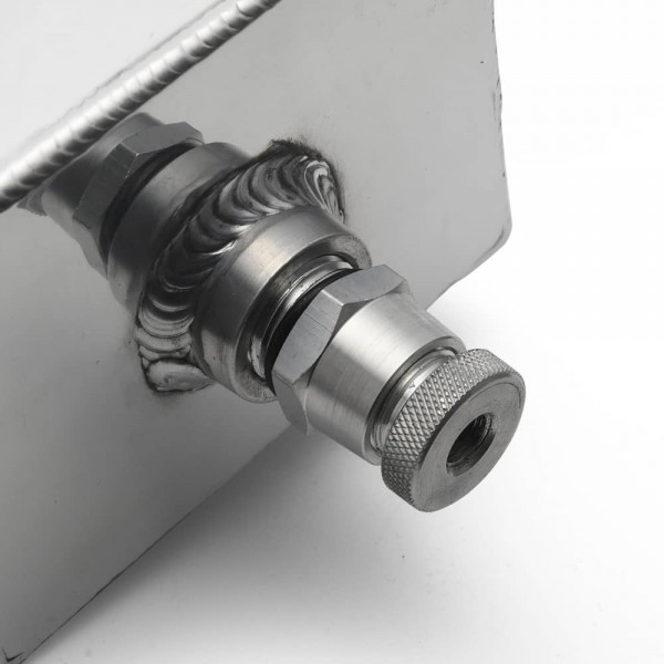 EPMAN 1.6L Aluminum Universal oil catch can tank with breather & drain tap 1.6LT baffled EP-JYH092