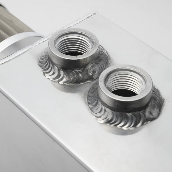 EPMAN 1.6L Aluminum Universal oil catch can tank with breather & drain tap 1.6LT baffled EP-JYH092