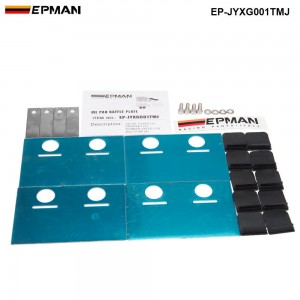 EPMAN- Universal Stainless Steel Car Oil Pan Baffle Plate Bracket Rubber Valve Bolt Kit EP-JYXG001TMJ