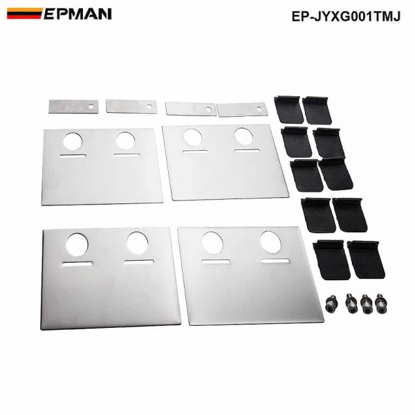 TANSKY Universal Stainless Steel Car Oil Pan Baffle Plate Bracket Rubber Valve Bolt Kit EP-JYXG001TMJ