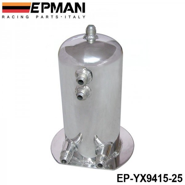 EPMAN Aluminum ALLOY 2.5 LITER TWIN DOME FUEL SWIRL POT SURGE TANK EP-YX9415-25 EPMAN Aluminum ALLOY 2.5 LITER TWIN DOME FUEL SWIRL POT SURGE TANK EP-YX9415-25