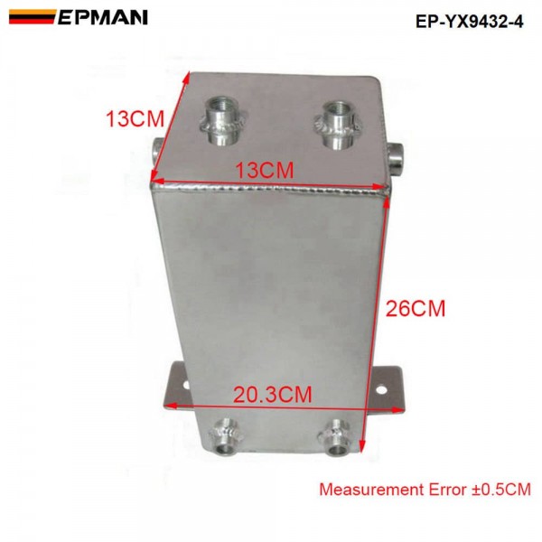 EPMAN 4 LITER ALLOY FUEL SWIRL SURGE TANK An6 -6 Polished EP-YX9432-4