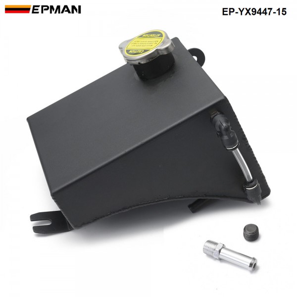 EPMAN Aluminum Radiator Coolant Overflow Tank Can&CAP For Nissan 240SX S13 Silvia EP-YX9447-15