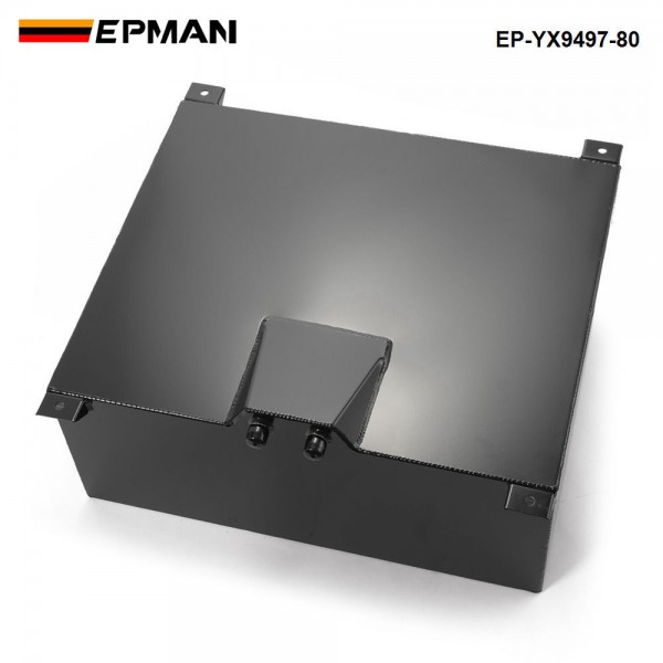 EPMAN Universal Aluminium 80L Fuel Tanks Gas Gasoline Fuel Cell Tank Fuel Surge tank W Cap/Foam Inside / Sensor EP-YX9497-80