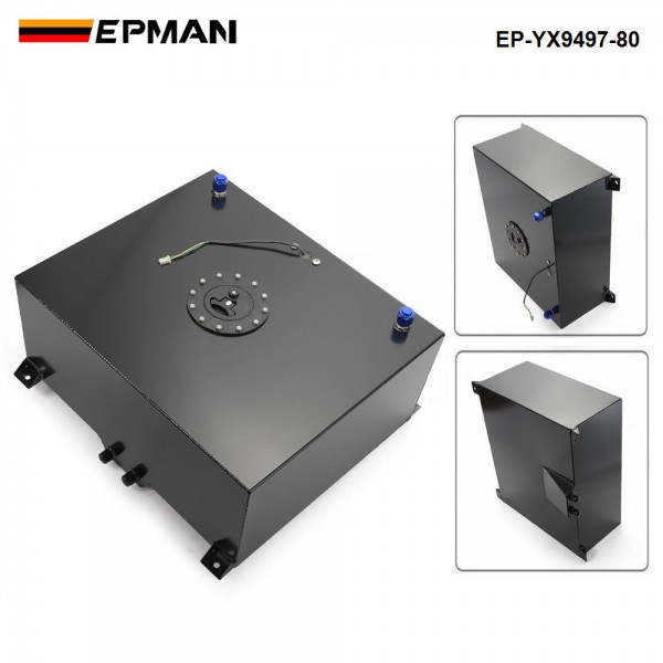 EPMAN Universal Aluminium 80L Fuel Tanks Gas Gasoline Fuel Cell Tank Fuel Surge tank W Cap/Foam Inside / Sensor EP-YX9497-80 EPMAN Universal Aluminium 80L Fuel Tanks Gas Gasoline Fuel Cell Tank Fuel Surge tank W Cap/Foam Inside / Sensor EP-YX9497-80