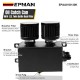 EPMAN 1.2L-10AN Oil Catch Can Reservoir Tank & Dual Breather Filter Baffled Black Aluminum Universal EPAA01G130K