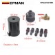 EPMAN Baffled Oil Catch Can Reservoir Tank Universal With Drain Valve 2 Port Aluminum EPAA01G155K