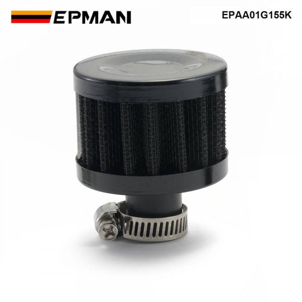 EPMAN Baffled Oil Catch Can Reservoir Tank Universal With Drain Valve 2 Port Aluminum EPAA01G155K
