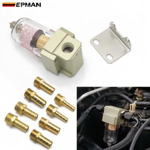 EPMAN  Universal Car Motorcycle Engine Oil Catch Tank / Oil can Filter Out Impurities /Engine Oil Separator/ Oil and gas separator EPEOSG32