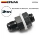 EPMAN AN6 AN8 AN10 Straight Black Aluminum Fuel Cell / Tank Bulkhead Adapter Fitting Locking Nut With Te-fl-on Washer EPFT788 EPMAN AN6 AN8 AN10 Straight Black Aluminum Fuel Cell / Tank Bulkhead Adapter Fitting Locking Nut With Te-fl-on Washer EPFT788