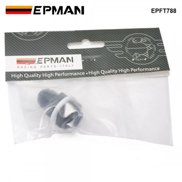 EPMAN AN6 AN8 AN10 Straight Black Aluminum Fuel Cell / Tank Bulkhead Adapter Fitting Locking Nut With Te-fl-on Washer EPFT788 EPMAN AN6 AN8 AN10 Straight Black Aluminum Fuel Cell / Tank Bulkhead Adapter Fitting Locking Nut With Te-fl-on Washer EPFT788