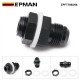 EPMAN AN6 AN8 AN10 Straight Black Aluminum Fuel Cell / Tank Bulkhead Adapter Fitting Locking Nut With Te-fl-on Washer EPFT788